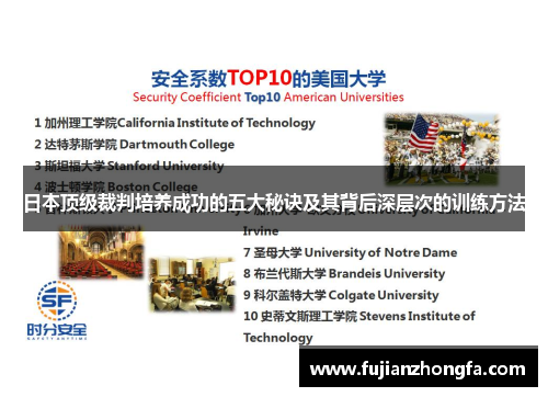 日本顶级裁判培养成功的五大秘诀及其背后深层次的训练方法